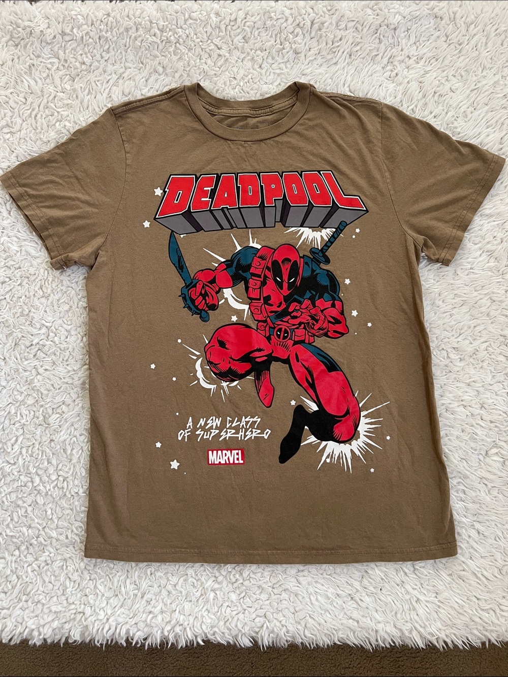 Marvel Deadpool Graphic Tee Unisex Size Large Superhero